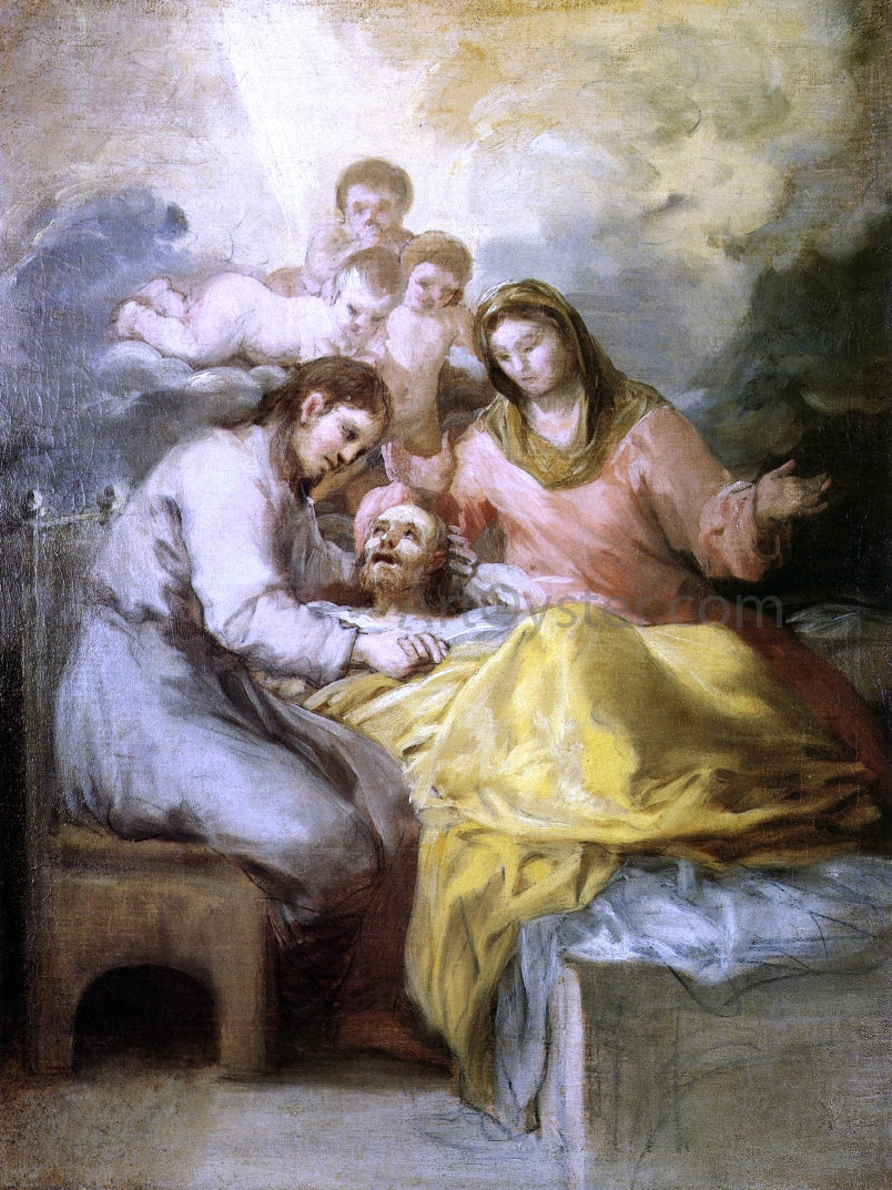  Francisco Jose de Goya Y Lucientes Sketch for The Death of Saint Joseph - Canvas Print