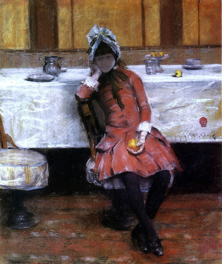  William Merritt Chase Sketch on a Young Girl on Ocean Steamer - Canvas Print