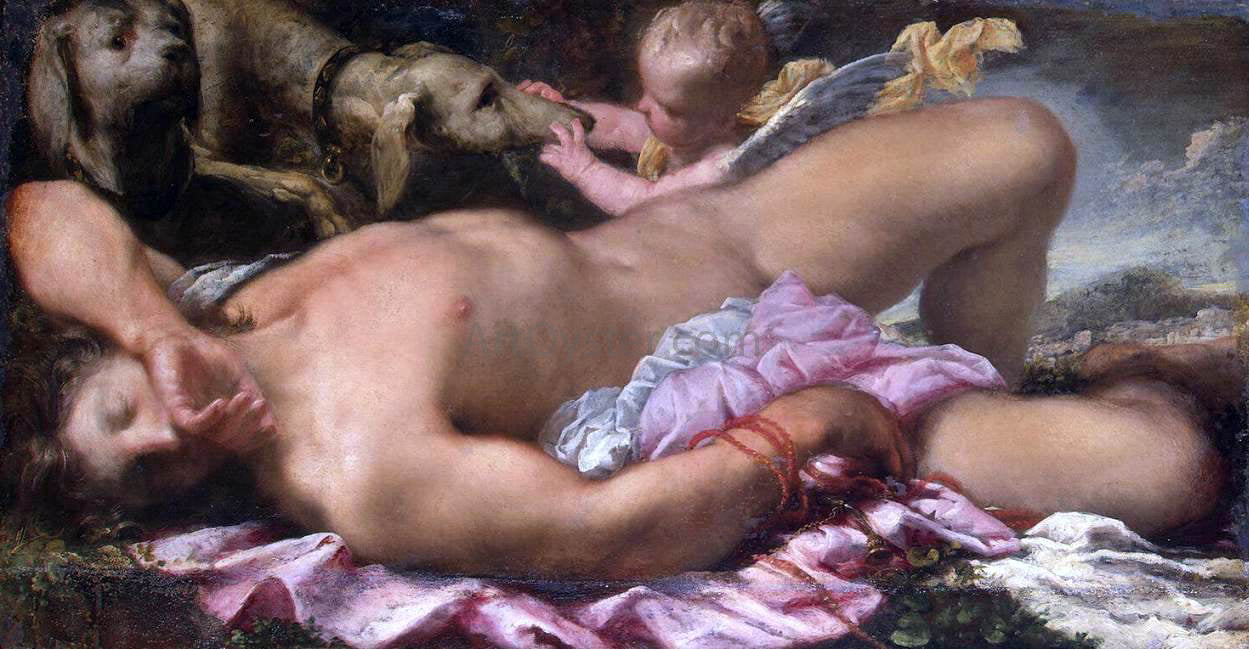  Pietro Liberi Sleeping Endymion - Canvas Print