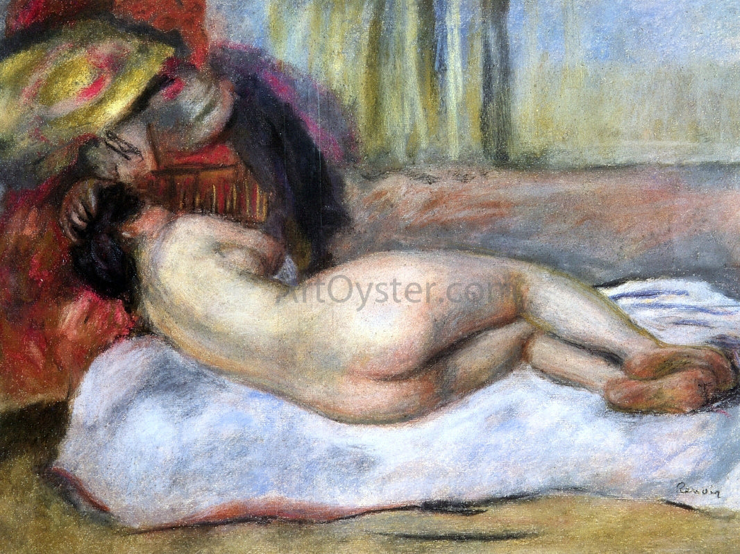  Pierre Auguste Renoir Sleeping Nude with Hat (also known as Repose) - Canvas Print