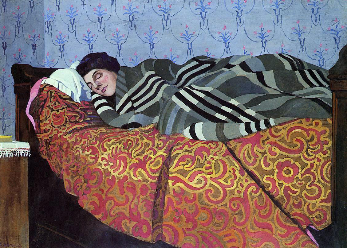  Felix Vallotton Sleeping Woman - Canvas Print