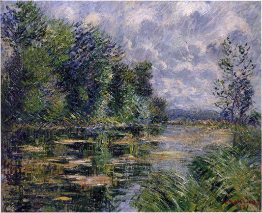  Gustave Loiseau Small Arm of the Seine near Connelle - Canvas Print