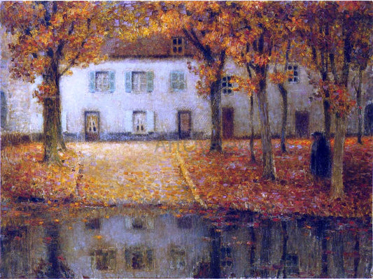  Henri Le Sidaner Small House by the Eau River at Chartres - Canvas Print