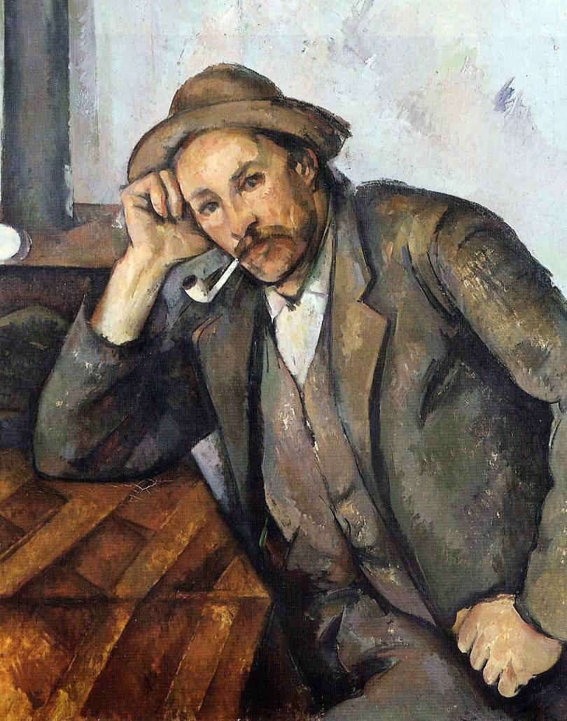  Paul Cezanne Smoker - Canvas Print