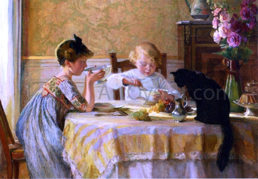  Angele Blanche Denvil A Snack Time - Canvas Print