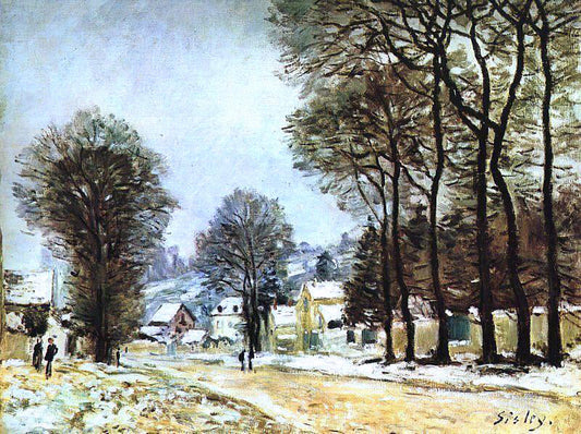  Alfred Sisley Snow at Louveciennes - Canvas Print