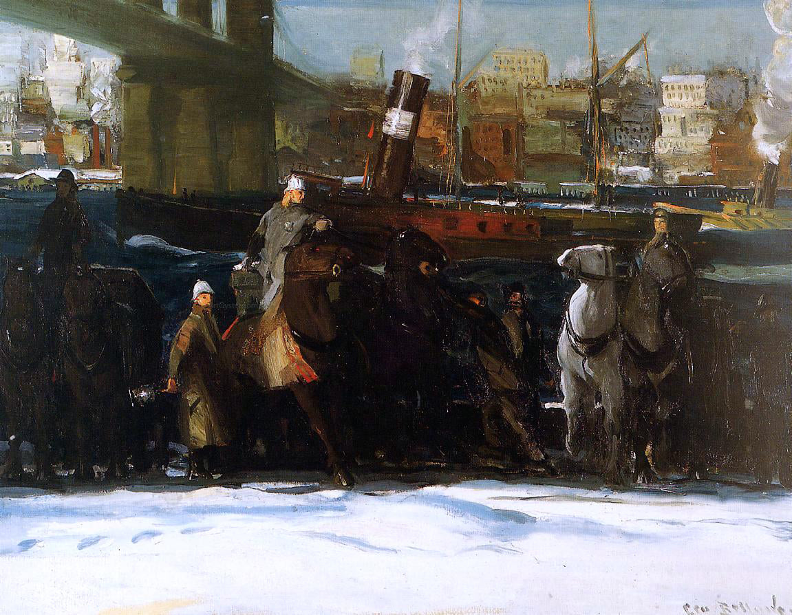  George Wesley Bellows Snow Dumpers - Canvas Print