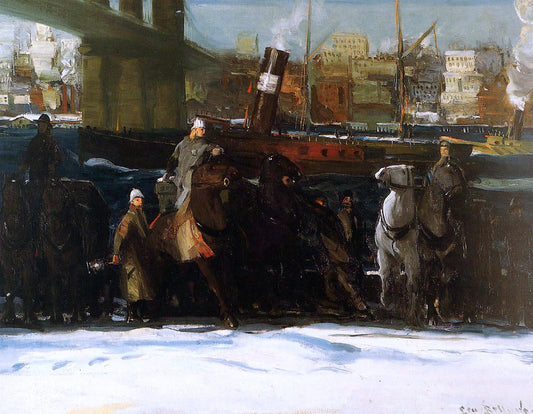  George Wesley Bellows Snow Dumpers - Canvas Print