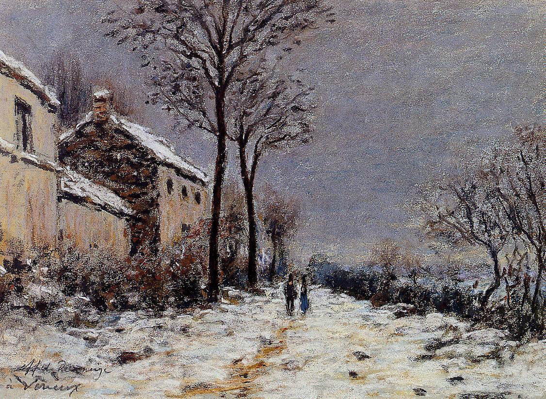  Alfred Sisley Snow Effect at Veneux - Canvas Print