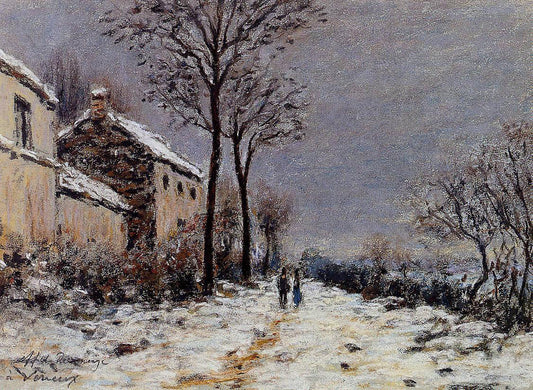  Alfred Sisley Snow Effect at Veneux - Canvas Print