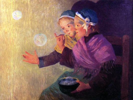  Ferdinand Du Puigaudeau Soap Bubbles - Canvas Print