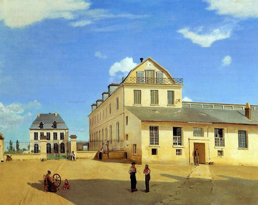  Jean-Baptiste-Camille Corot Soissons - Hoses and Factory of Mr. Henry - Canvas Print