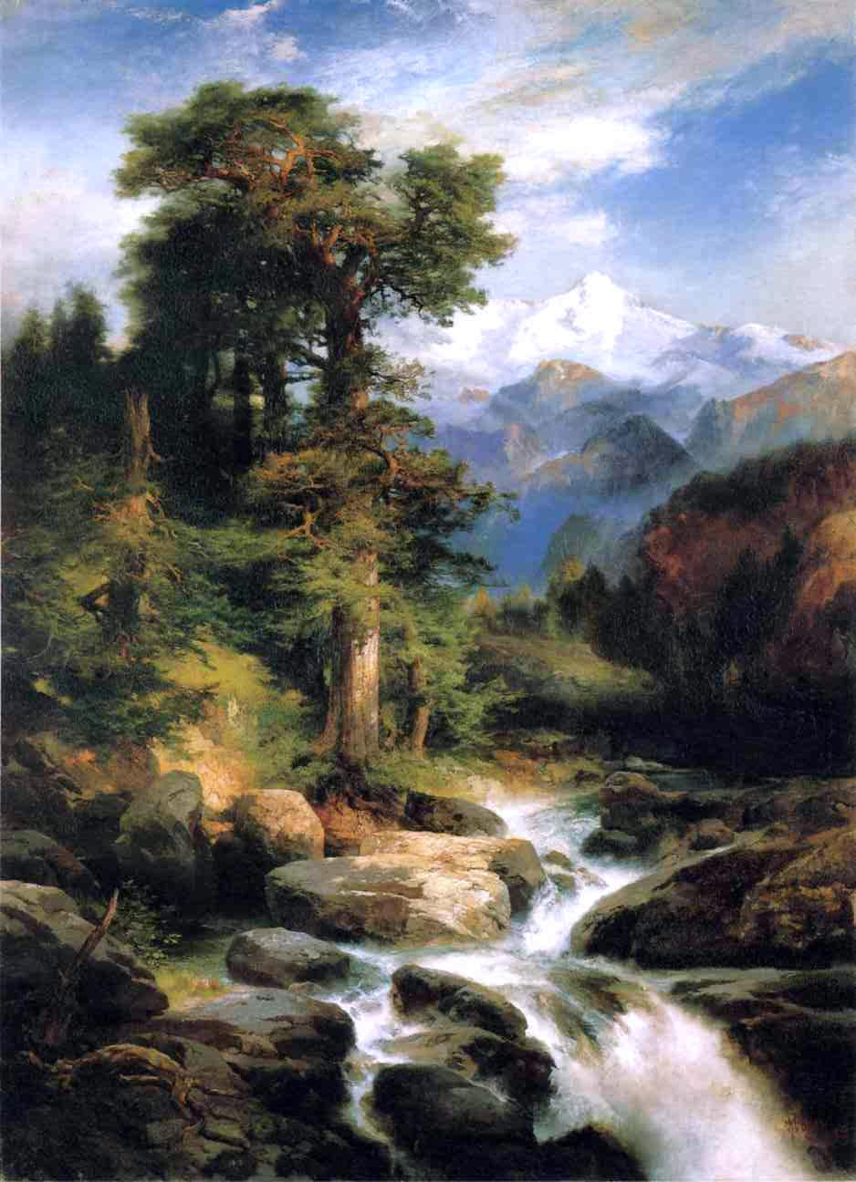  Thomas Moran Solitude - Canvas Print