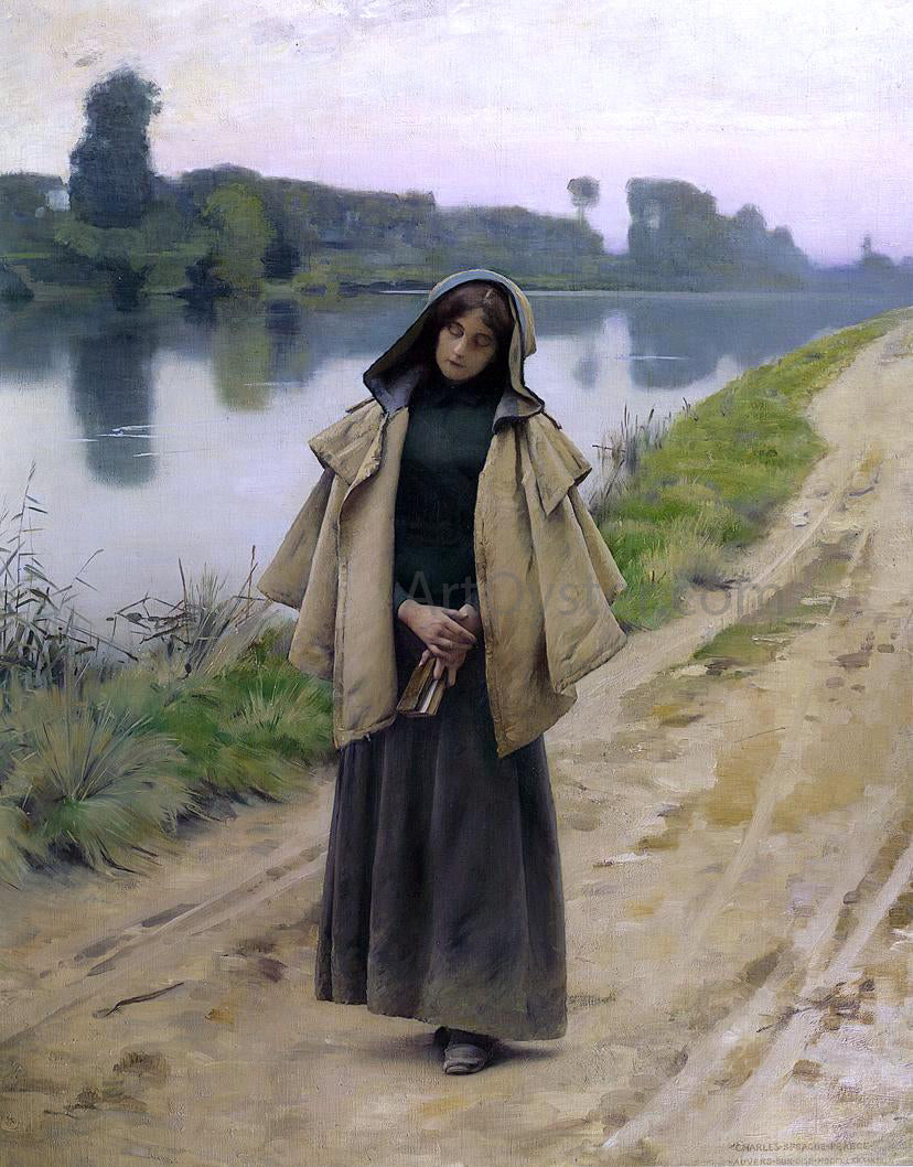  Charles Sprague Pearce Solitude - Canvas Print