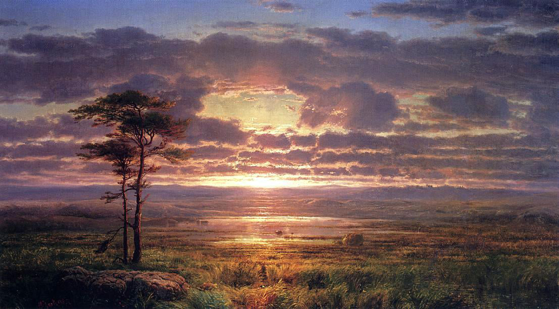  Louis Remy Mignot Solitude - Canvas Print