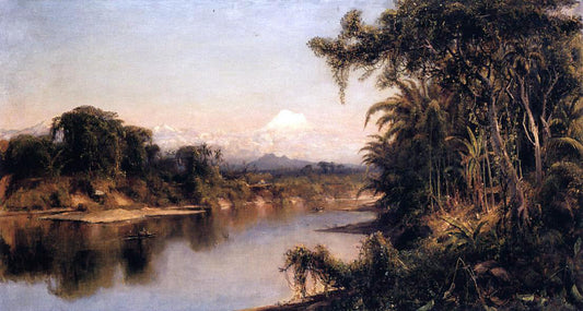  Louis Remy Mignot South American Landscape (also known as Chimborazo from Riobamba) - Canvas Print