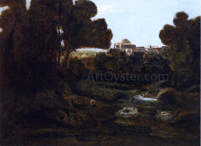  Jean-Baptiste-Camille Corot Souvenir of Arricia - Canvas Print