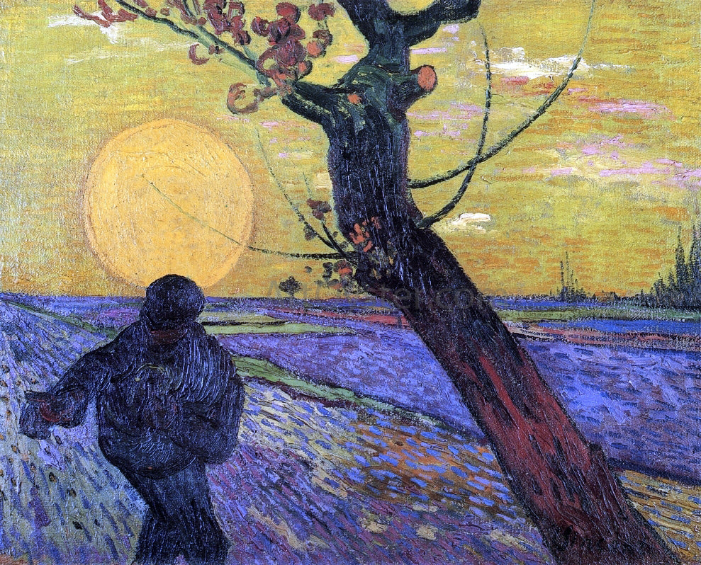  Vincent Van Gogh Sower with Setting Sun - Canvas Print