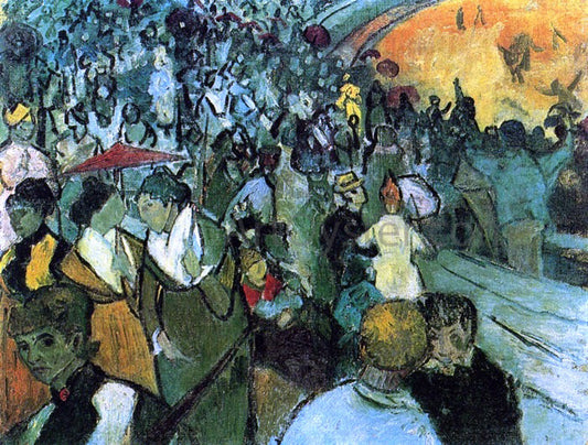  Vincent Van Gogh Spectators in the Arena at Arles - Canvas Print
