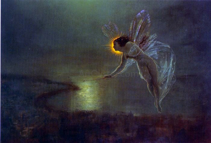  John Atkinson Grimshaw Spirit of the Night - Canvas Print