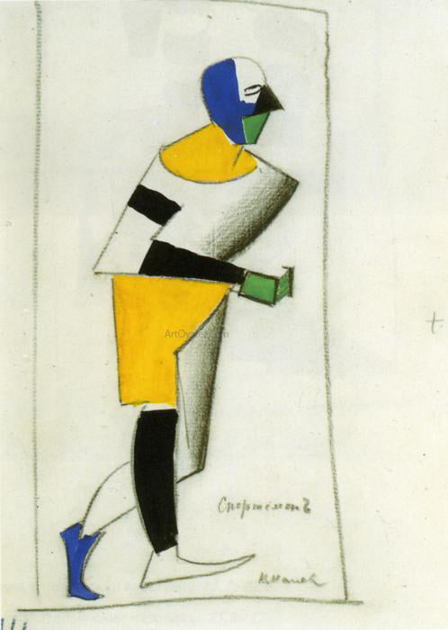  Kazimir Malevich Sportsman - Canvas Print