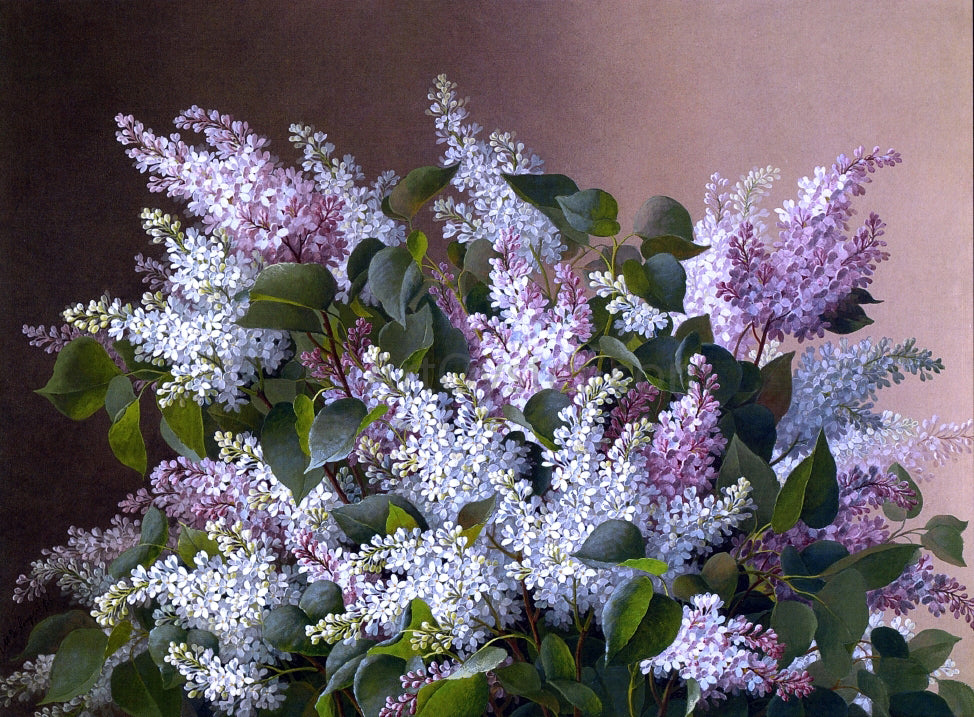  Raoul Paul Maucherat De Longpre Spray of Lilacs - Canvas Print