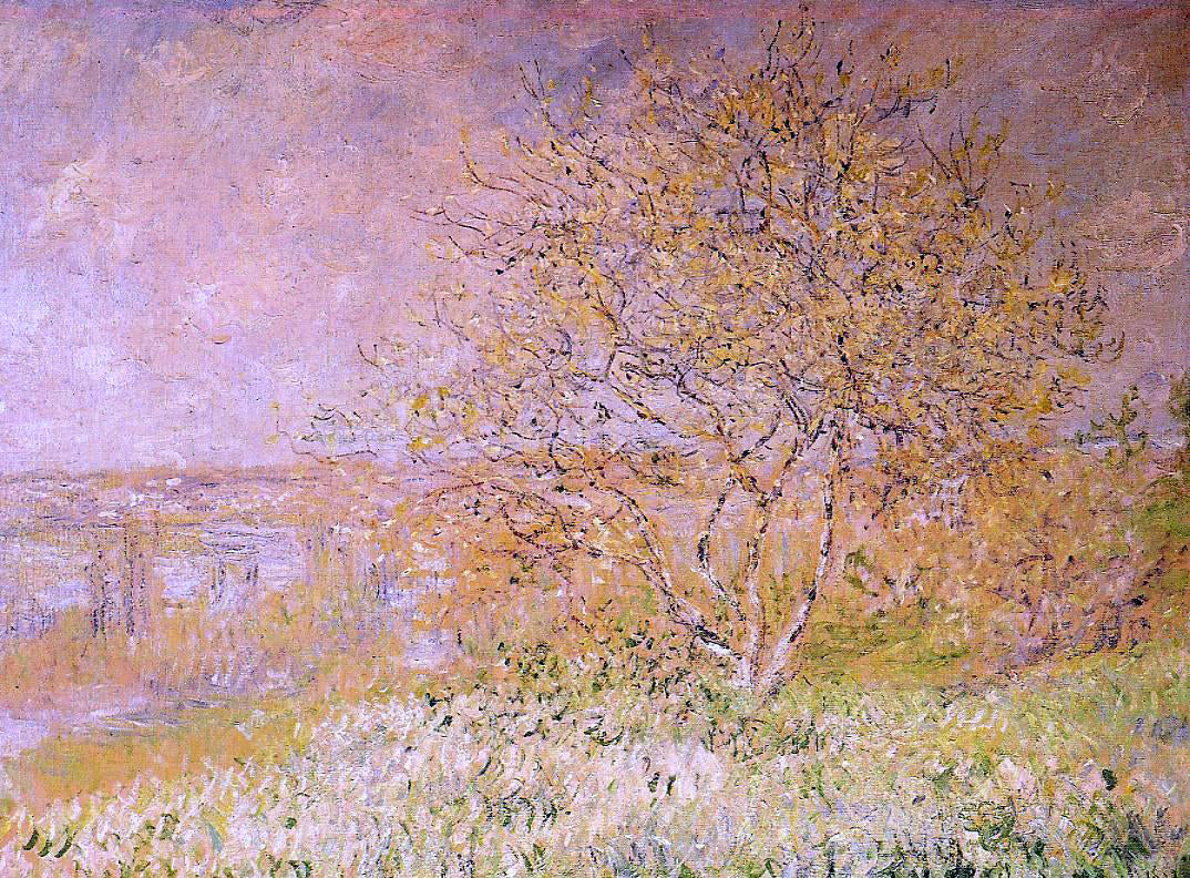 Spring Morning Monet Style Claude Oscar Monet Spring Canvas Print – Art MegaMart