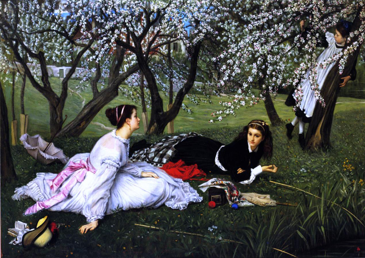  James Tissot Spring - Canvas Print