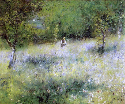  Pierre Auguste Renoir Spring at Catou - Canvas Print