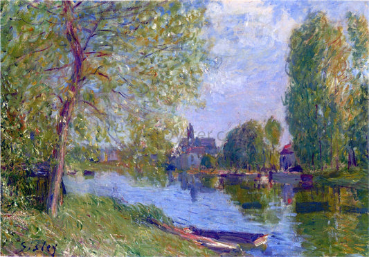  Alfred Sisley Spring at Moret on the Loing River - Canvas Print