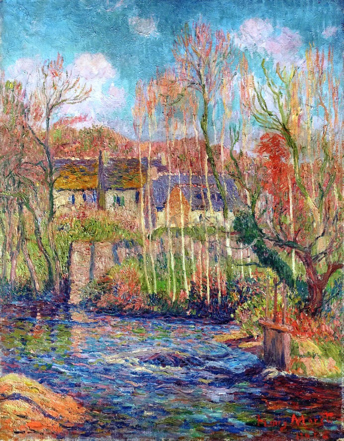  Henri Moret Spring at Pont Aven - Canvas Print
