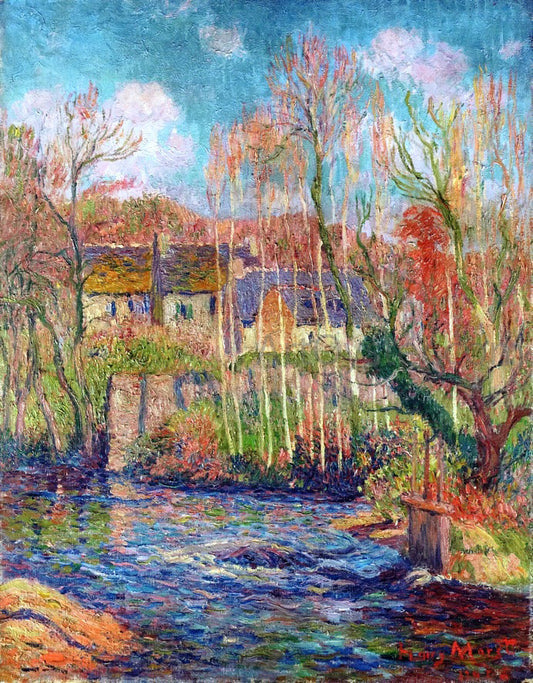  Henri Moret Spring at Pont Aven - Canvas Print