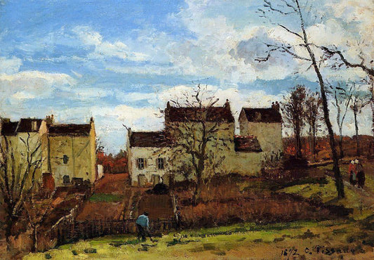  Camille Pissarro Spring at Pontoise - Canvas Print