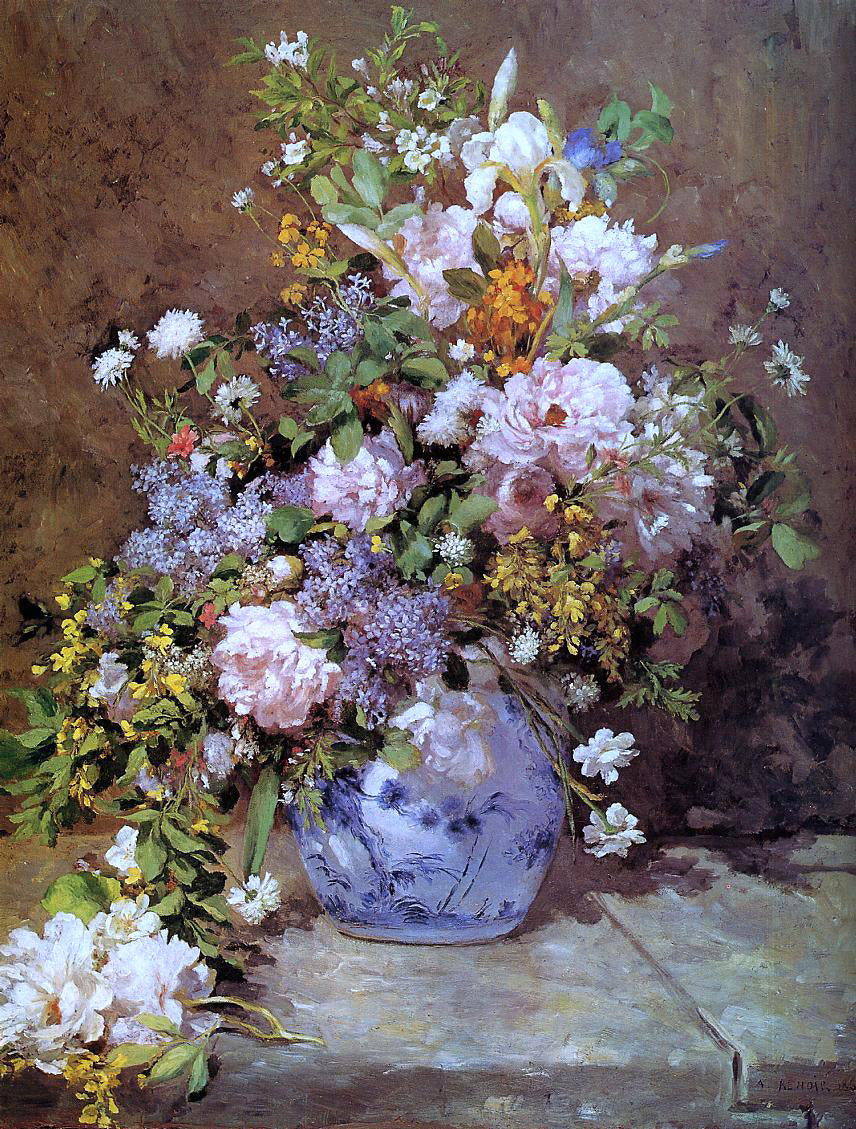  Pierre Auguste Renoir Spring Bouquet - Canvas Print