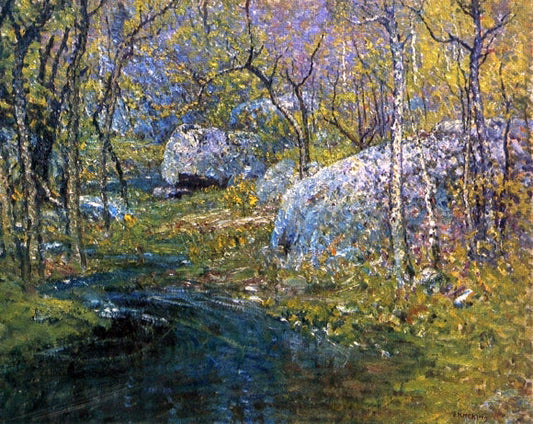  John Joseph Enneking A Spring Brook - Canvas Print