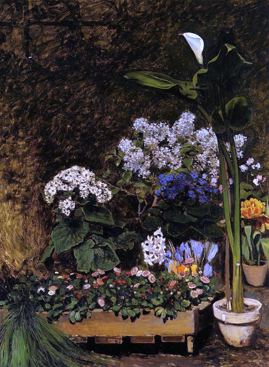  William Baptiste Baird Spring Flowers (also known as Woman in Flowers) - Canvas Print