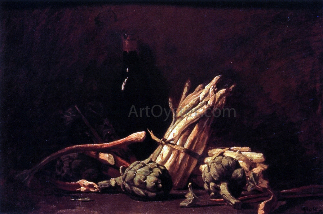  Guy Orlando Rose Spring Harvest (also known as Still LIfe with Asparagus) - Canvas Print