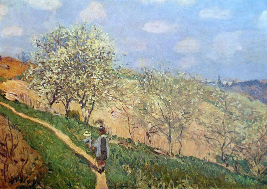  Alfred Sisley Spring in Bougival - Canvas Print