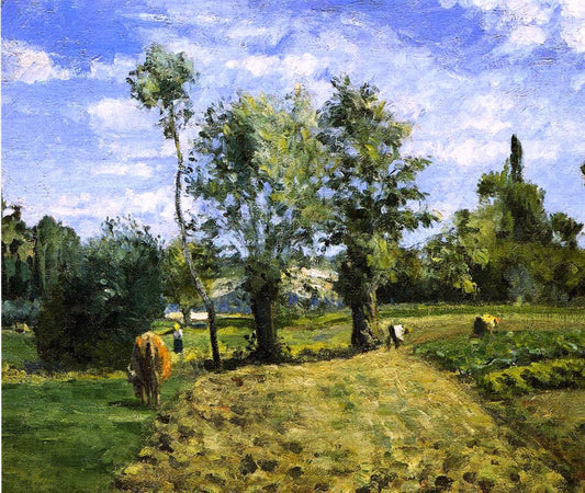  Camille Pissarro Spring Morning, Pontoise - Canvas Print