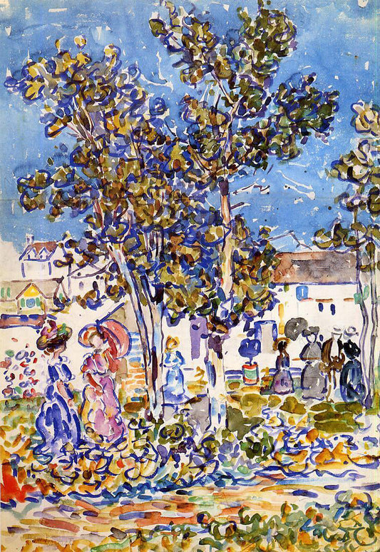  Maurice Prendergast Spring Promenade - Canvas Print