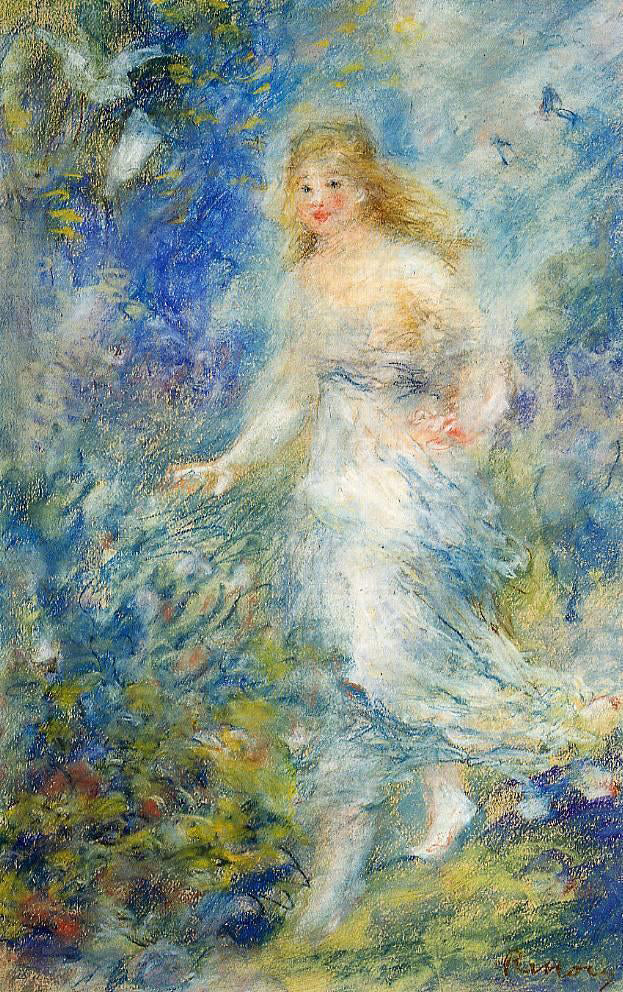  Pierre Auguste Renoir Spring (The Four Seasons) - Canvas Print