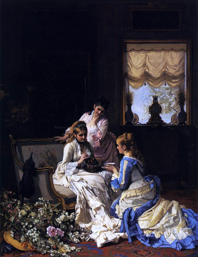  Charles Baugniet Spring's New Arrivals - Canvas Print