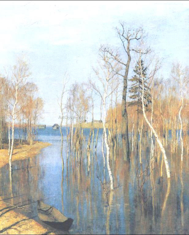  Isaac Ilich Levitan Springtime, High Water - Canvas Print