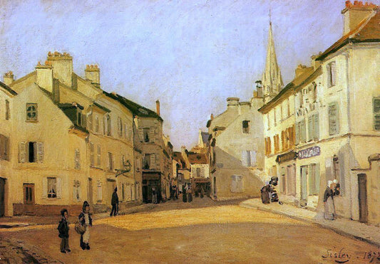  Alfred Sisley Square in Argenteuil (also known as Rue de la Chaussee) - Canvas Print