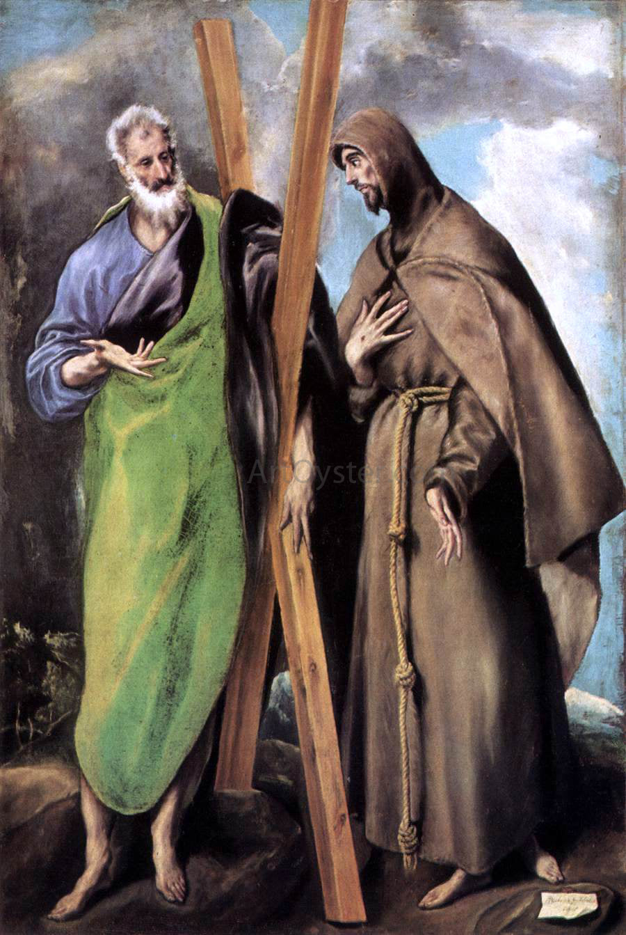  El Greco St Andrew and St Francis - Canvas Print