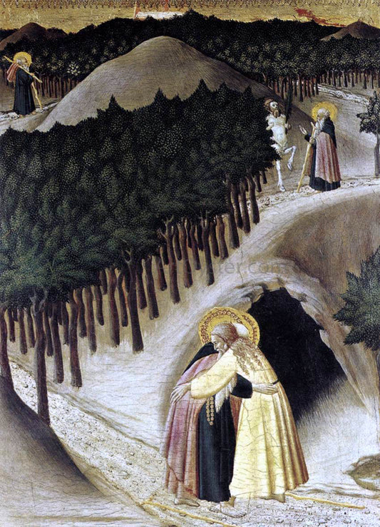  Master the Osservanza St Anthony Goes in Search of St Paul the Hermit - Canvas Print