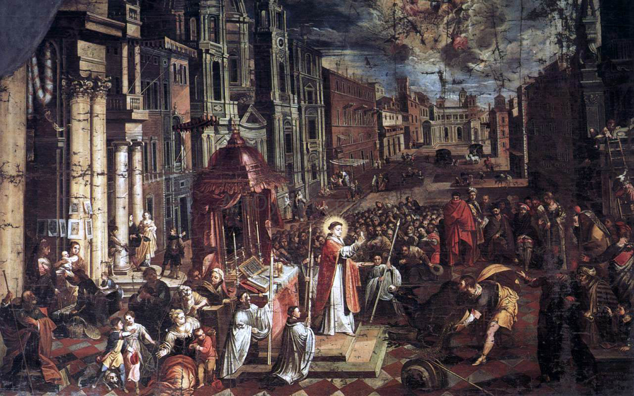  The Younger Joseph Heintz St Anthony of Padua: The Miracle of the Mule - Canvas Print