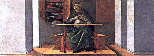  Sandro Botticelli St Augustine in His Cell (San Marco Altarpiece) - Canvas Print