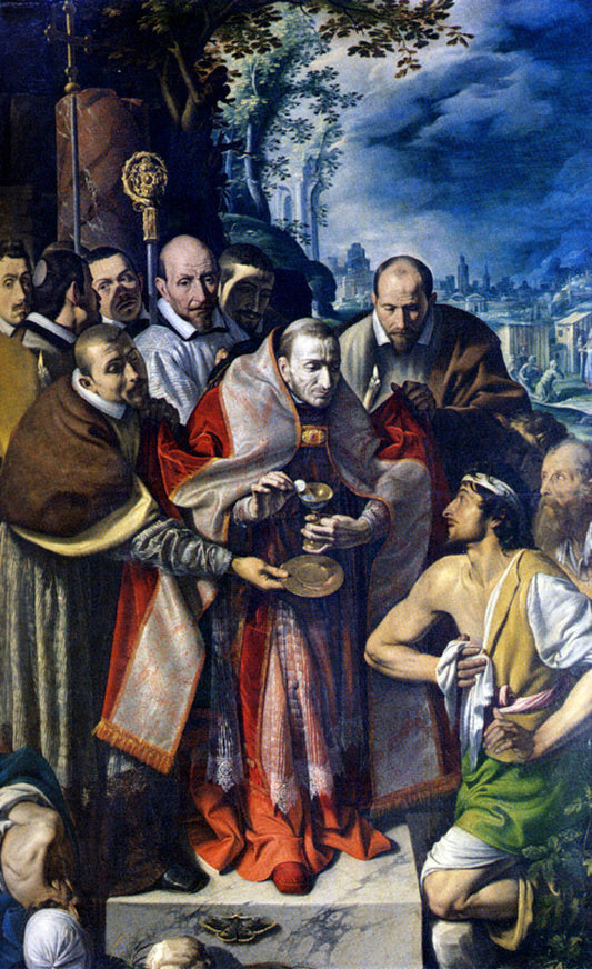  Tanzio Da Varallo St. Carlo Borromeo Giving Communion To The Plague Victims - Canvas Print