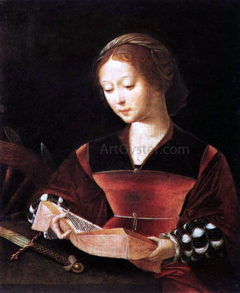  Master Female Half-Length St Catherine - Canvas Print